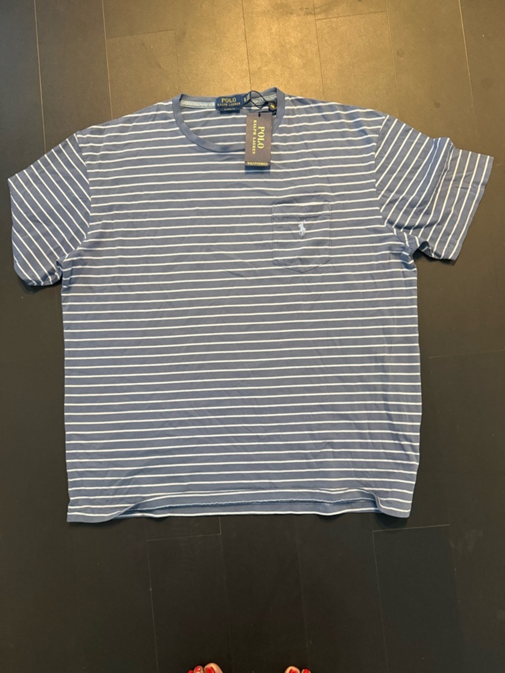 Ralph Lauren Striped Crewneck Pocket Tee